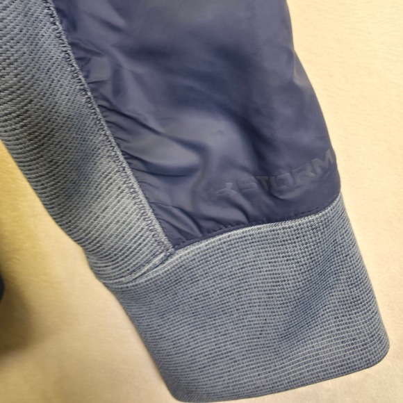 Under Armour Training Jacket Womens M Blue Cold Gear Loose Workout Swacket 4.0 - Picture 13 of 16